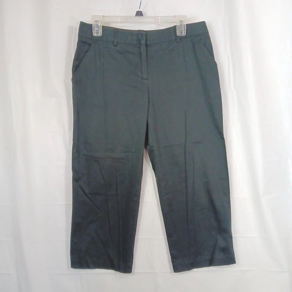 BCBG Maxazria Capri Pants Women's Size 8 Black Fade